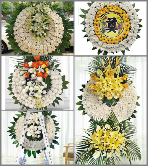 四川成都金堂县福兴镇清河村花圈速递